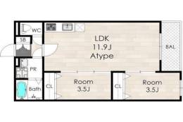 Villa　41　YAMATE　SUITA間取り図面