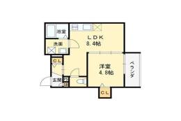 仮称）高槻市古曽部共同住宅間取り図面