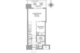 コンフォリア・リヴ東三国駅前ソルテラス間取り図面