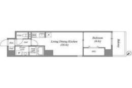 ブロード江坂広芝町レジデンス間取り図面