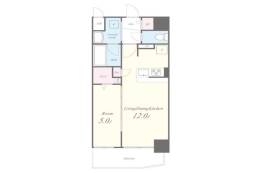 リュエルうめきた間取り図面