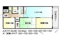 パレス東洋８号館間取り図面