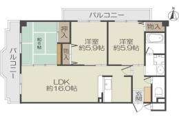 ラフォーレ・ウエスト間取り図面