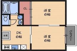 田村ハイツI間取り図面