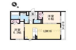 セジュール　ド　ソレイユ間取り図面