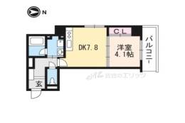 山崎マンション16高槻芥川間取り図面