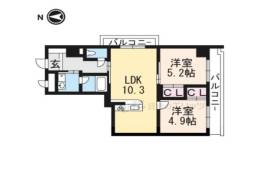 山崎マンション16高槻芥川間取り図面