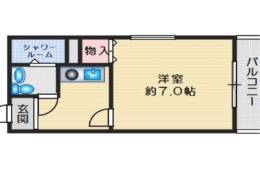 ハイツオーキタ津之江間取り図面