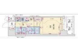 プレサンス淡路駅前間取り図面