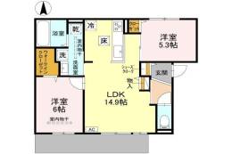 D-residence下田部A間取り図面