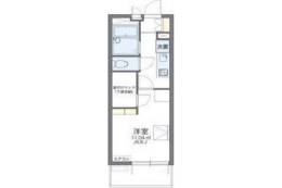 レオパレスミダスコート古曽部間取り図面
