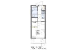 レオパレスクロスロード岸部間取り図面