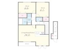 ロッヂえざかA間取り図面