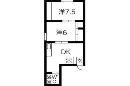 千里山西コーポ第3ビル間取り図面