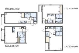 レオパレス別所新町ＬＡ１間取り図面