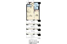 スプランディッド茨木天王間取り図面