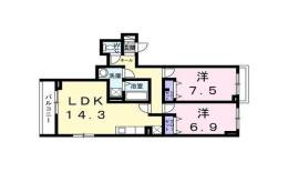 クローバー　フレア間取り図面