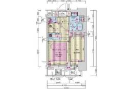 プレサンス扇町駅前間取り図面