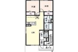 仮称)高槻市古曽部町ハイツB棟間取り図面