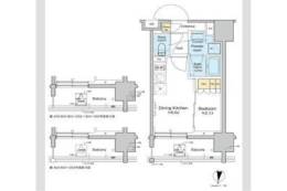 プラウドフラット亀戸ステーションプレイス間取り図面