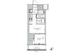 ONE ROOF RESIDENCE KIBA EAST間取り図面