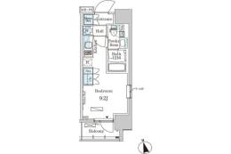 パークアクシス門前仲町イースト間取り図面