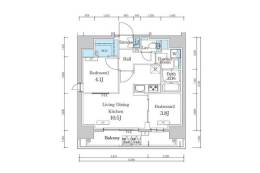 ワンルーフフラット蔵前間取り図面