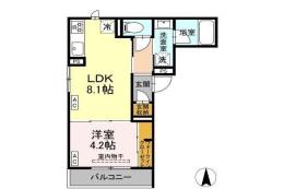 D-abanico間取り図面
