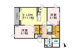 グラナーデ江戸川B間取り図面