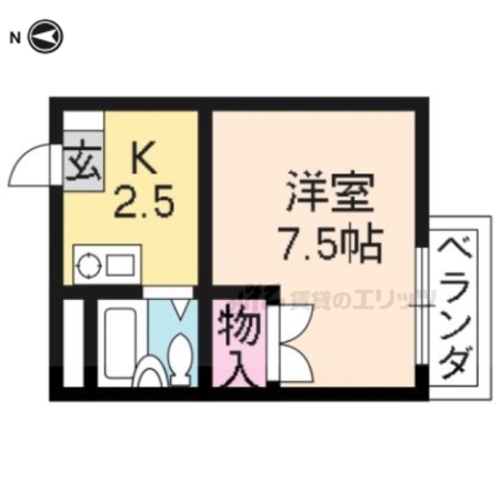グランタック竜安寺110の間取り