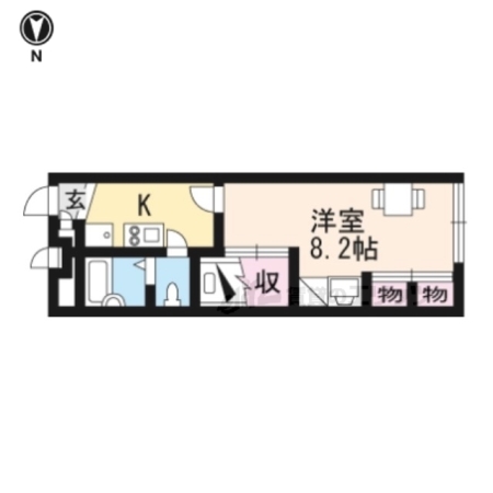 レオパレス正法寺205の間取り